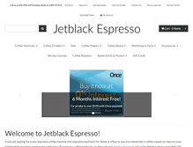 Tablet Screenshot of jetblackespresso.com.au